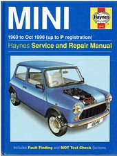 MINI 850 1000 1275GT CLUBMAN COOPER/S MK3 1.3i '69-96 OWNERS REPAIR MANUAL *VGC*