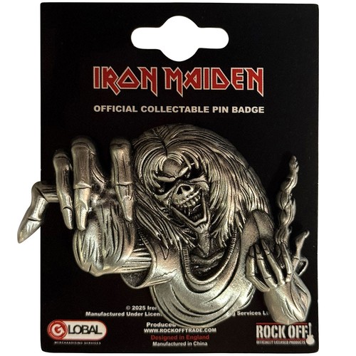 Iron maiden metal pin badge - maiden,