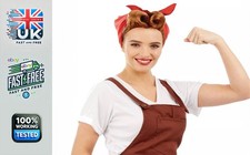 MorphCostumes Landgirl Wig & Headscarf Adult Costume Fun Shack WWII Fancy Dress