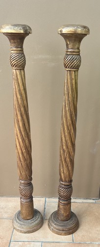 Vintage wooden candle - vintage, holders