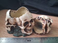 Stack Of Skulls Candle And Tea