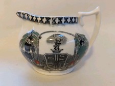 ANTIQUE VICTORIAN SMALL JUG, ANCIENT ORDER OF FORESTERS, PRINTED,  BONE CHINA