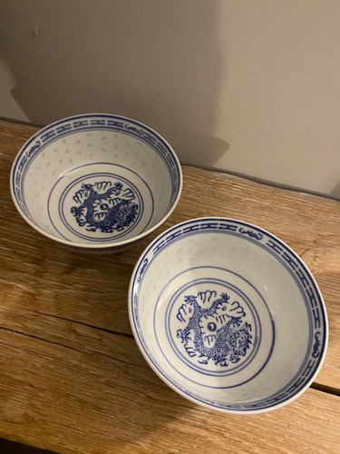 Chinese dragon bowls
