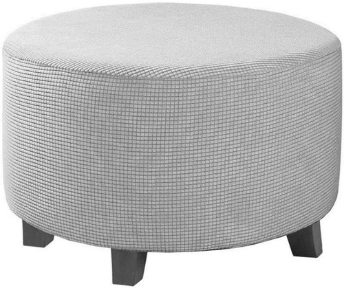 Round storage ottoman - storage,