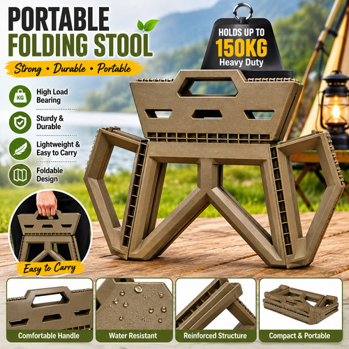 Portable folding camping stool - portable,