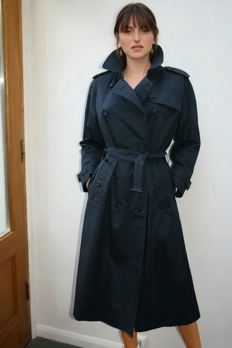 Vintage burberrys navy - vintage, trench