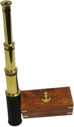 Handheld brass telescope - 15",
