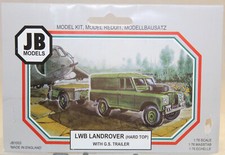 JB MODELS - JB1003 - LWB LAND ROVER HARD TOP - WITH TRAILER - BRITISH ARMY / RAF