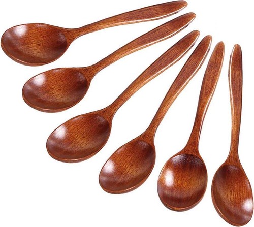 Wooden spoon set handmade wood - set,