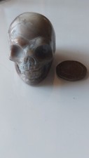 Agate Crystal Skull carving reiki healing