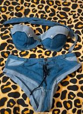 Agent Provocateur Zandy Denim Ladies Bikini  Size 34E + Size 5 Pants