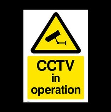 CCTV Sign, Sticker - All Sizes & Materials - Security, Camera, Warning  (MISC11)