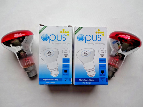 Red 40w b22 - 2x, r63