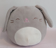 Squishmallow 8” Blake Grey Rabbit Kellytoy Rabbit Animal Soft Plush Toy
