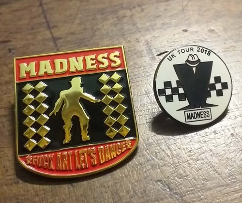 Madness tour enamel badges - madness,