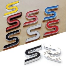 ZETEC S GRILLE BADGE EMBLEM METAL BACK TAPE / FITTING KIT FOR FORD FIESTA FOCUS