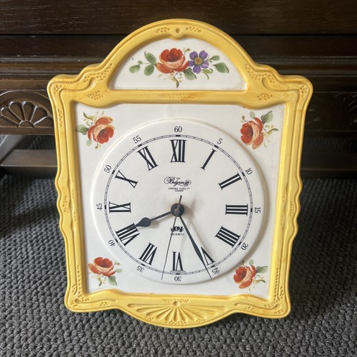 Crown devon ceramic wall clock - crown,