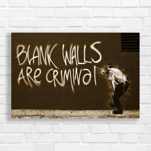 Banksy blank walls - banksy, are