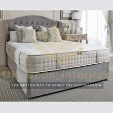 Orthopaedic Divan Bed Set Reinforced Bases 54" Wingback Chesterfield Headboard