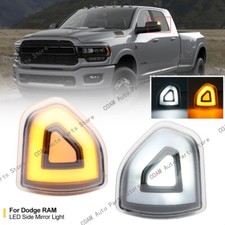 Amber/White LED Towing Mirror