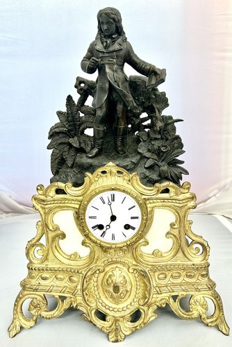 Stunning french figural clock - stunning,