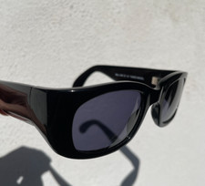 Cutler and & Gross 542 B black wrap square sunglasses small 0139 Ska New Wave