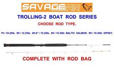 SAVAGE GEAR TROLLING-2 ROD SERIES SEA BOAT FISHING UPTIDE BALTIC SALMON DIPSEY
