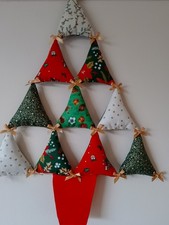 Hand Made Christmas Tree Wall Hanging Decoration.