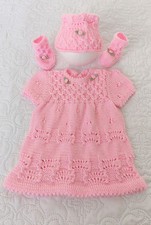 “Clementine” Dress Set Knitting pattern for Reborn doll 16 -22” or 0-3 Mth Old