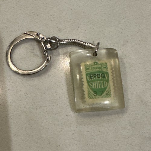 Vintage green shield - green, stamps
