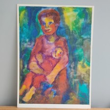 Bold Gouache Painting Portrait