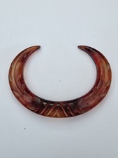 Vintage 1940s Carved Bakelite