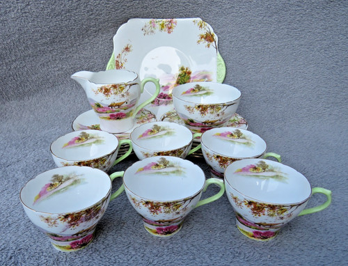 Vintage shelley piece tea - shelley, 21