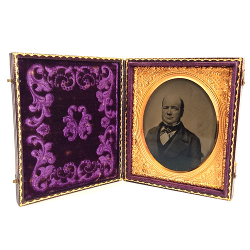 Antique ambrotype gentleman - ambrotype,