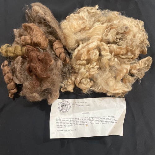 Lot vintage mohair wool doll - lot,