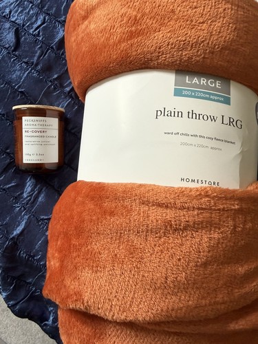 Autumn throw pumpkin orange