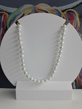 Faux Pearl Beaded Necklace