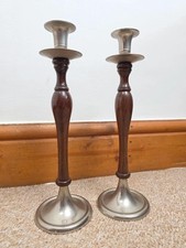 Vintage Wood Candlestick