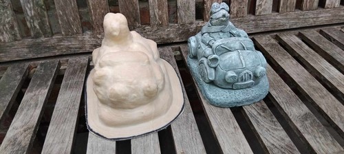 Fiberglass and latex mould - and,
