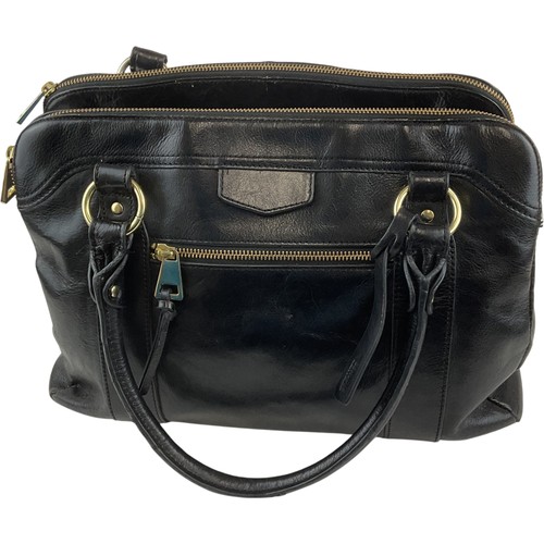 Clarks black leather - black,