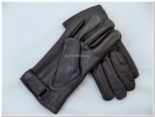 Military BW WW2 German Army Officer ELITE Leather Black Gloves - Brand New