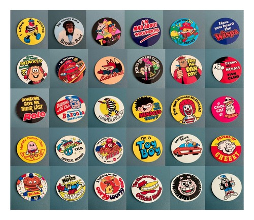 1980s badge 7cm stickers - 7cm,
