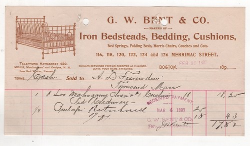 1897 bent billhead iron - gw,