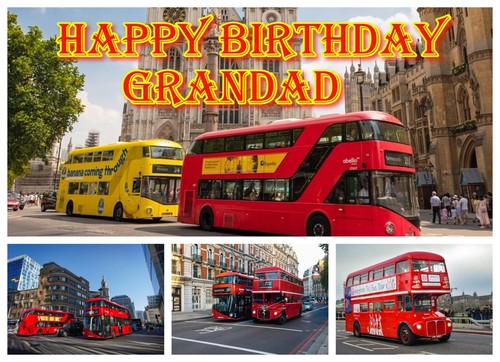 Bus happy birthday - happy, greeting