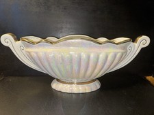 Vintage Cream Lustre Large Twin Handled Mantle Vase - Constance Sprye Style