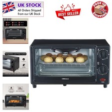 Mini 9L Tabletop Toaster Oven - 650W Powerful Cooking with Auto Shutoff Feature
