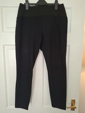 M&S Collection Women's Treggings. Black. Size 14 Short. Elasticated Waist