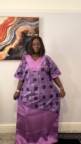 African mixed dress free size - free,