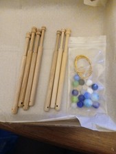Set Of 7 Vintage Wooden