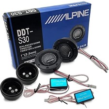 25MM 360W Dome Balanced Car Stereo Speaker Audio Tweeter Crossove, ALPINE DDTS30